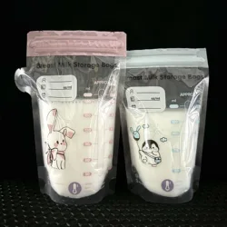 40 Pack 150ml BPA Free Milk Storage Bags Safe Breast Milk and Baby Food Freezer Bags for Easy Feeding