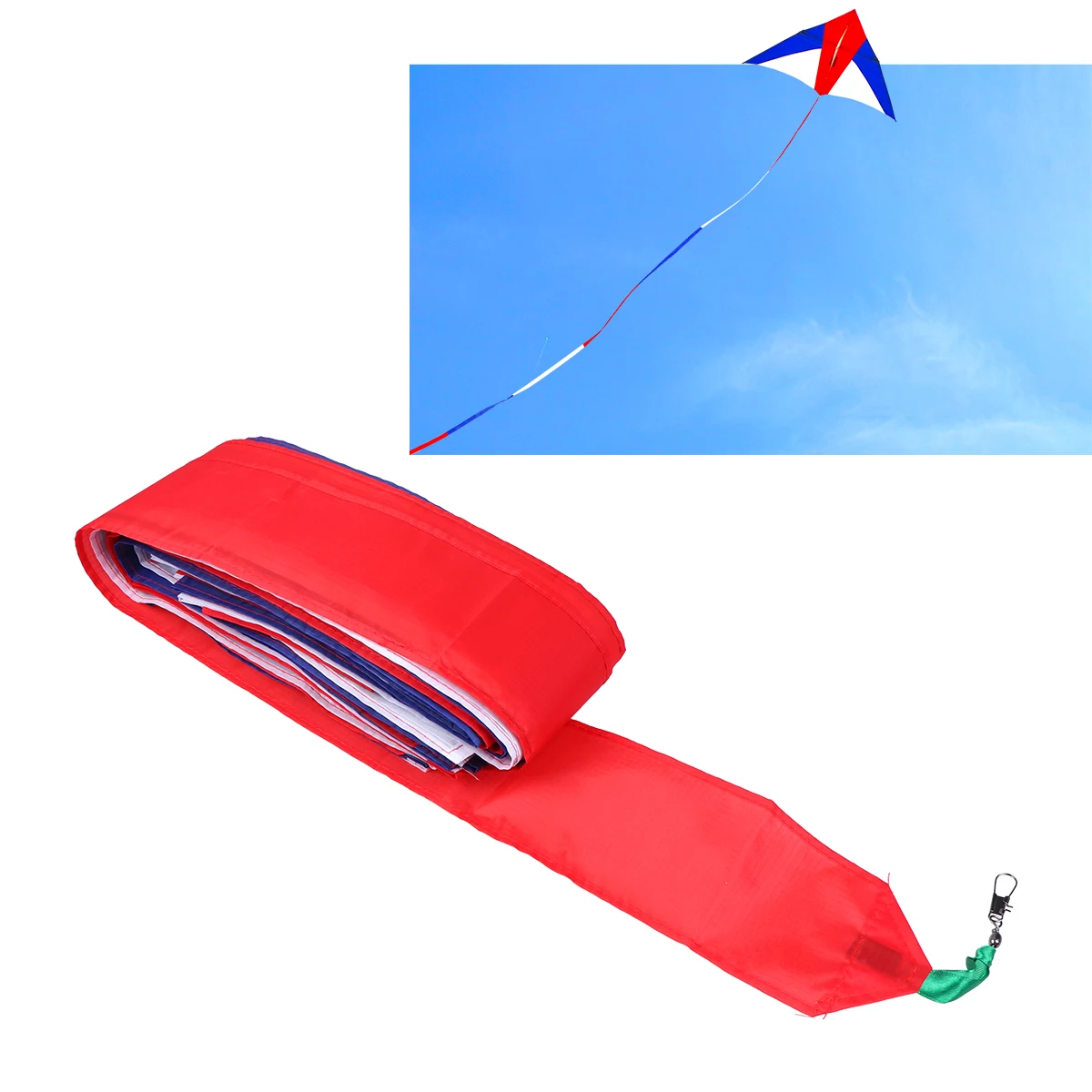 1 قطعة قوس قزح الذيل طائرة ورقية ذيول 30 متر الملونة اللافتات الشاطئ الشريط متعدد الألوان العائمة تحول اكسسوارات في الهواء الطلق طائرة ورقية تحلق