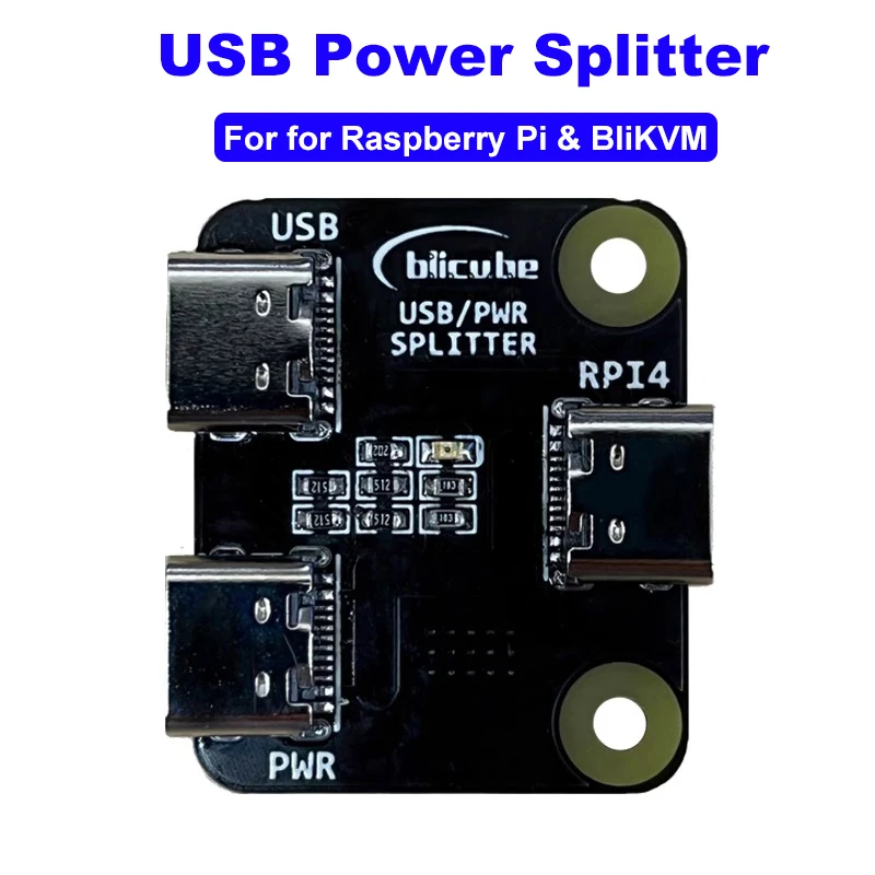 Répartiteur de puissance USB pour Raspberry Pi BliKVM, carte de développement, compatible HDMI pour télécommande, serveur Overtip CSI