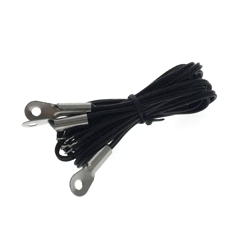 10pcs Temperature Sensor 10K B3950 Line Ear Surface Mount Aperture 3.2mm   Long 50cm Terned NTC Thermistor