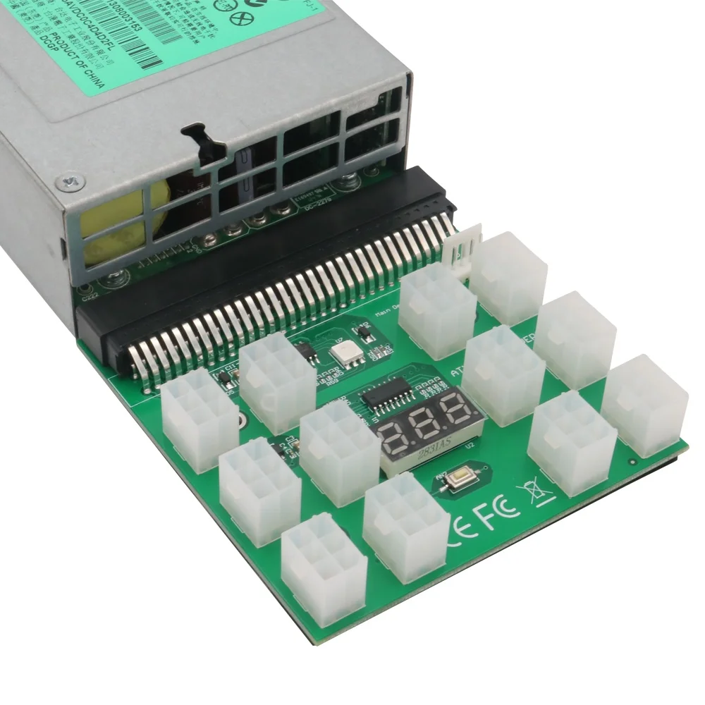 Upgrade Version Power Supply Breakout Board Adapter With 12 PCS ATX 6Pin  power connector