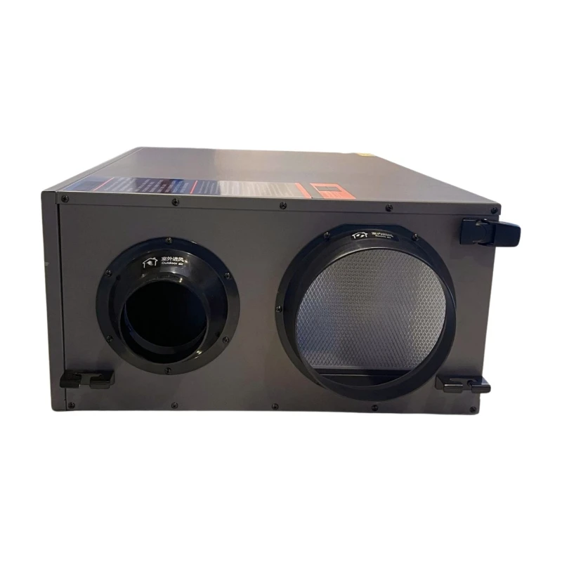 Ceiling type central fresh air dehumidifier is used for efficient humidity control of basement dehumidifier
