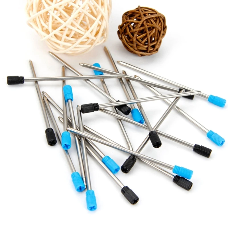 10 Chiếc Pha Lê Nạp Bút, Tiêu Chuẩn Bút Bi Nạp Cho Xoắn Hành Động Bút, Kim Loại Nạp Lại Cho Bút Đa Năng,