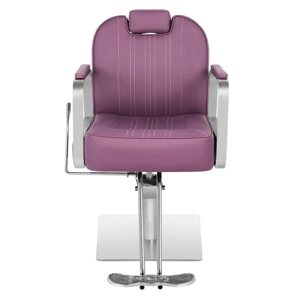 Adjustable Semi-Reclining Barber Chair Hydraulic Pump High Quality Modern for Schools and Salons