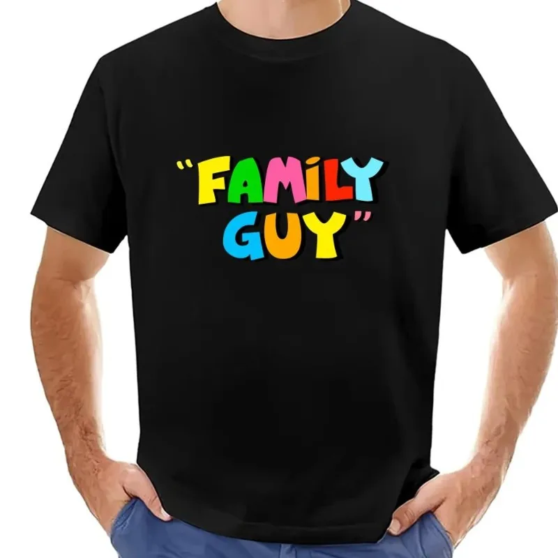 Cartoon F-Family Guy Funny T Shirt Women Couple Combination Clothes Short Sleeve Collar Fashion Cotton