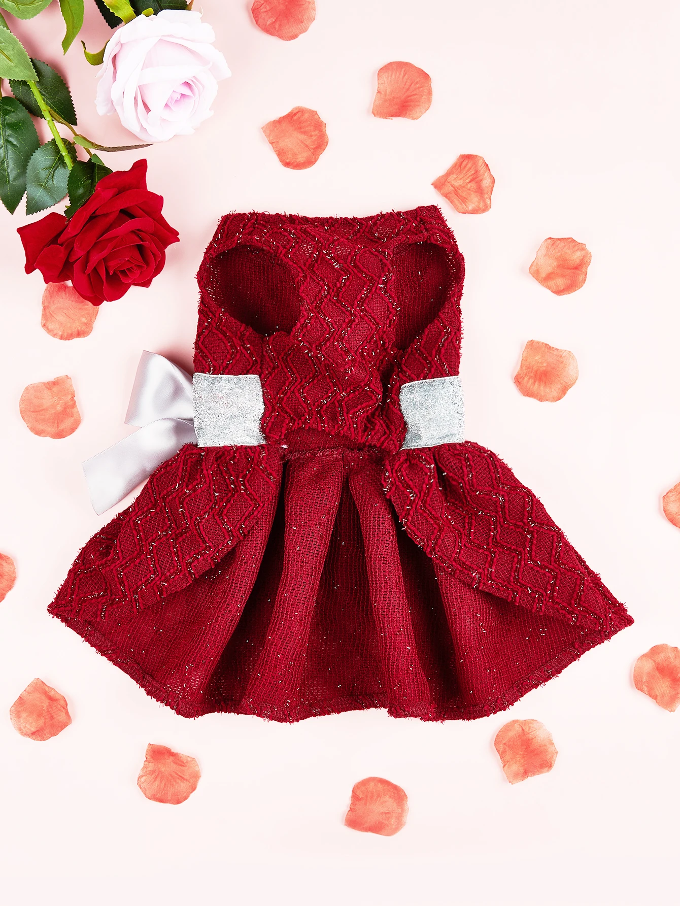 Dog TuTu Dress for Small Dogs  Clothes Puppy Premium Princess Dress with  Bow Party Doggie Pet Elegant Costume Apparel for Dogs