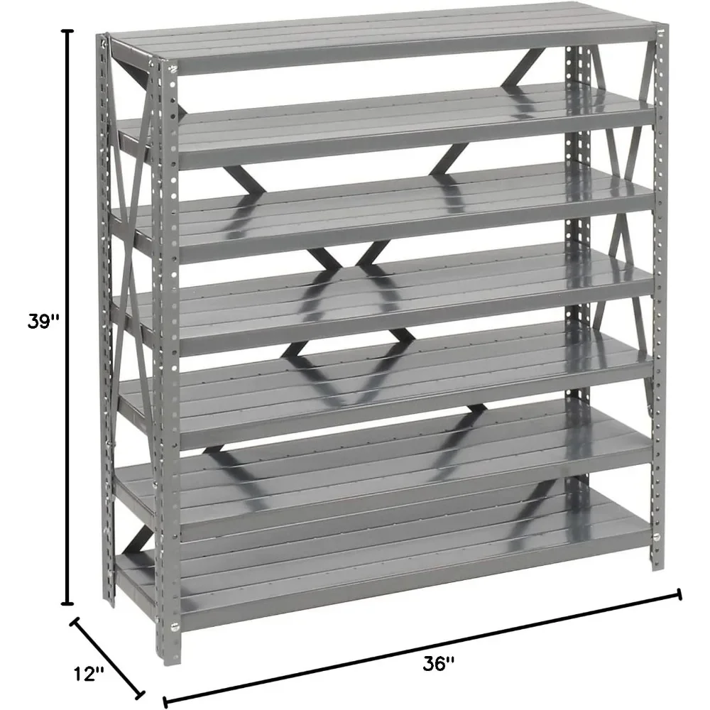 7 Shelf Steel Shelving with 4