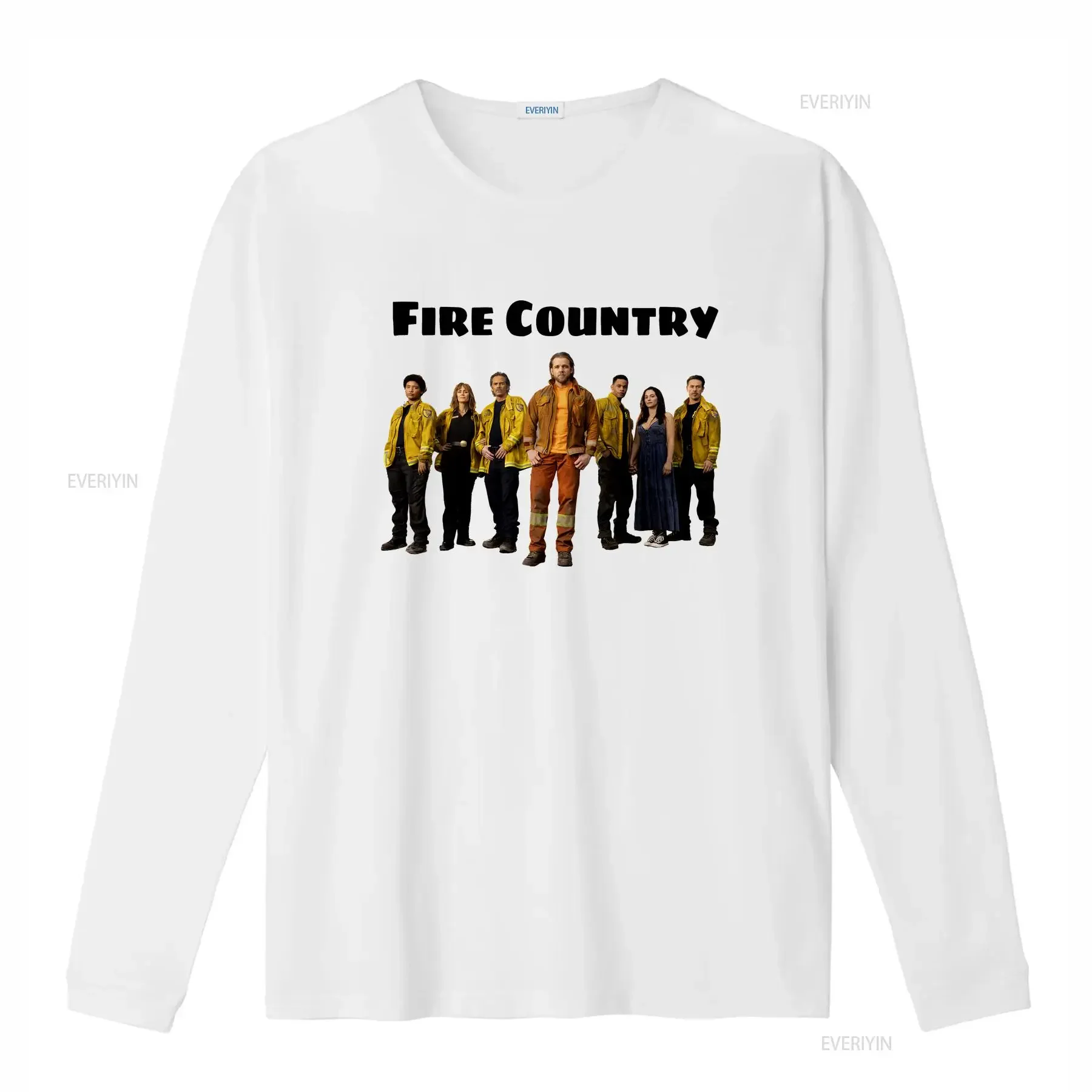 Fire Country Size S to 4XL T Shirt vintage Washed streetwear Slightly graphic Stylish Stretched Versatile designer clothes