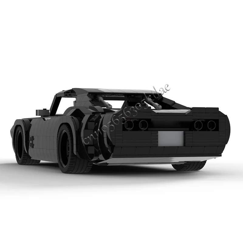 NIEUWE 1946 Stuk Moc Aanpassen Technische Racing Zwarte Supercar Model Bouwstenen Snelheid Voertuig Bakstenen Montage Speelgoed Volwassen Gift