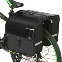 Bike Rear Seat Bag 28L Water Resistant Bicycle Rear Seat Carrier Bag Rack Trunk Bags Bike Commuter Bag Pannier Storage Bag