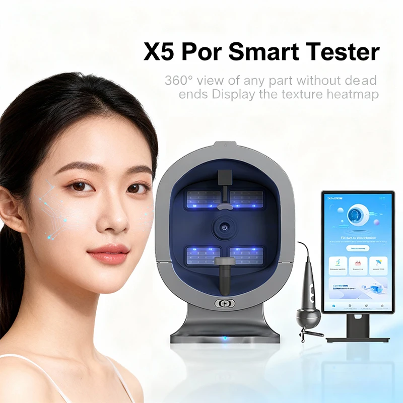 전문가용 데스크탑 X5 Pro 피부 검사기 모발 모낭 감지기 얼굴 3D 피부 스캐너 HD 기기 스마트 피부 분석기
