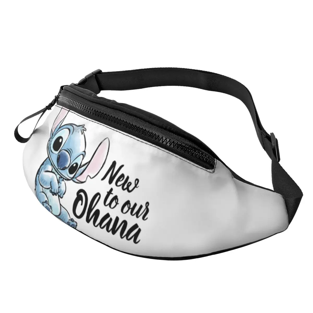 

Lilo Stitch New To Our Ohana Baby Sling Bags Chest Crossbody Shoulder Sling Backpack Outdoor Sports Daypacks Men Women Bag