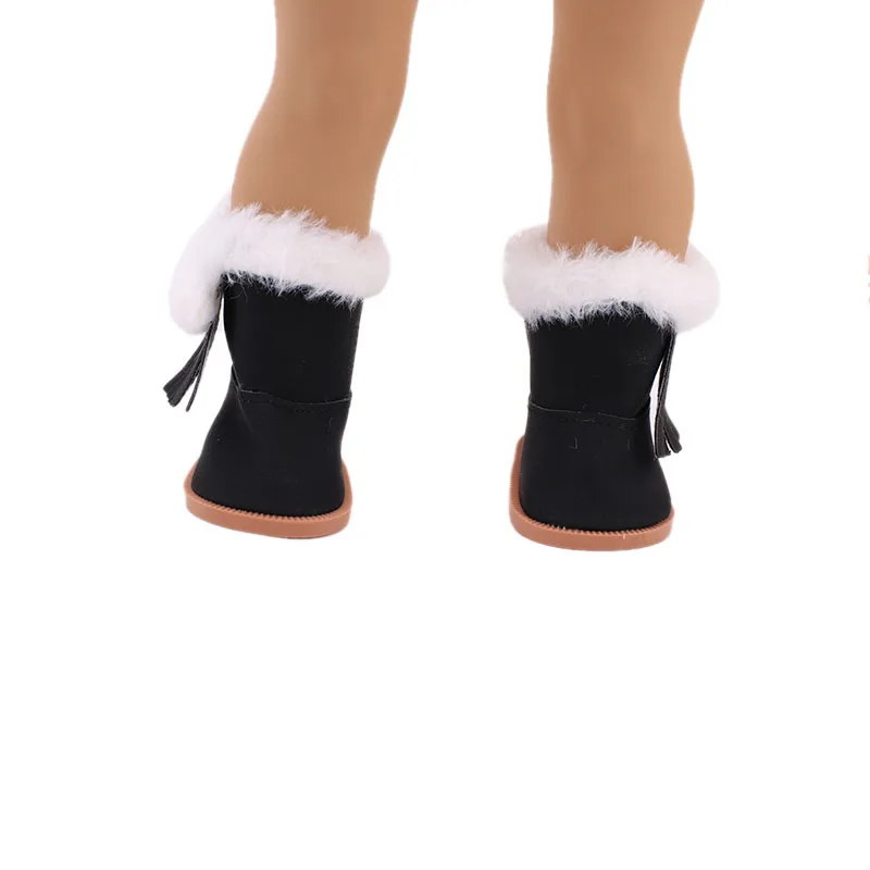 Stivali da neve Scarpe corte in peluche Accessori per vestiti per bambole per bambola americana da 18 pollici Bambole Reborn per bambini da 43 cm