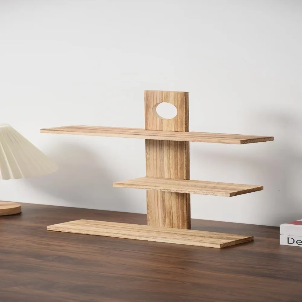 

3-4 Layers Chinese Style Storage Holders Retro Design Tea Set Wooden Tea Set Rack Multi-Layer Solid Wood Multi-Treasure Pavilion