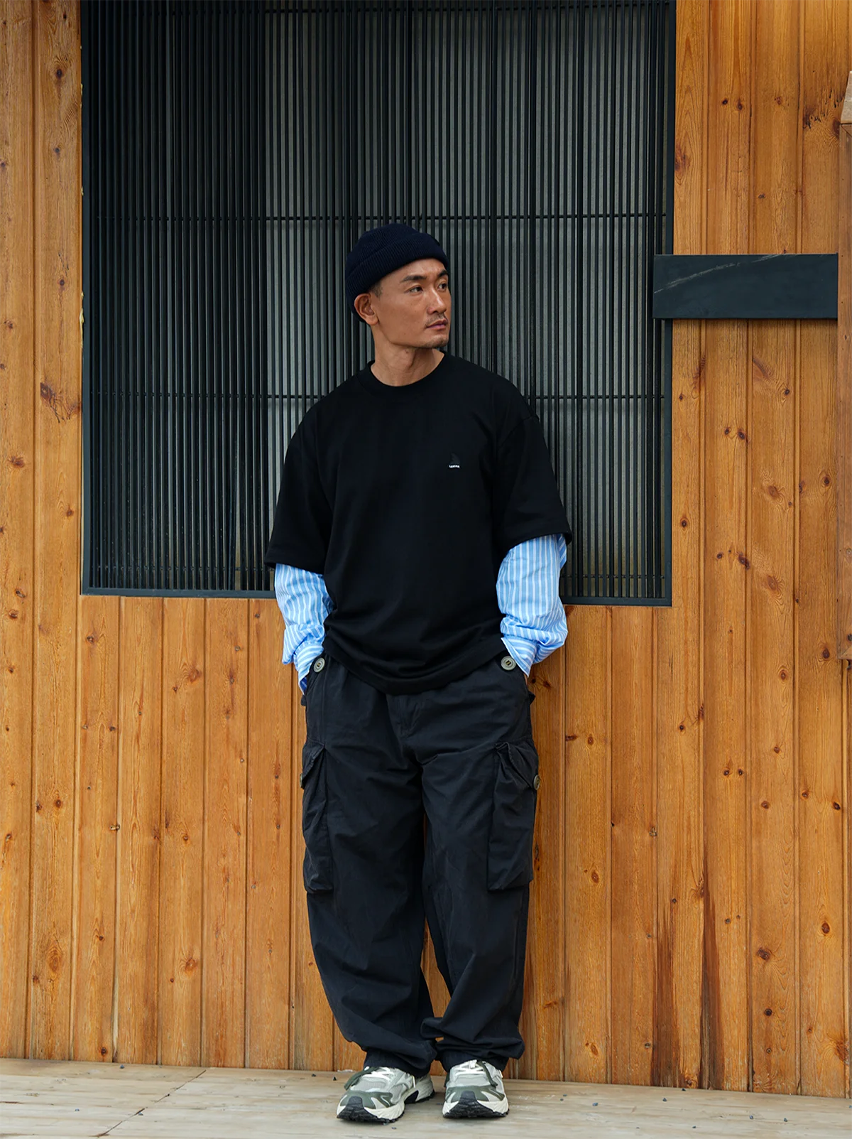 

LAPIVIMA Layered irt Tee Casual Loose Fit Long Sve round Ne Sweatirt Breathable Cotton Pure Color Autumn Wear