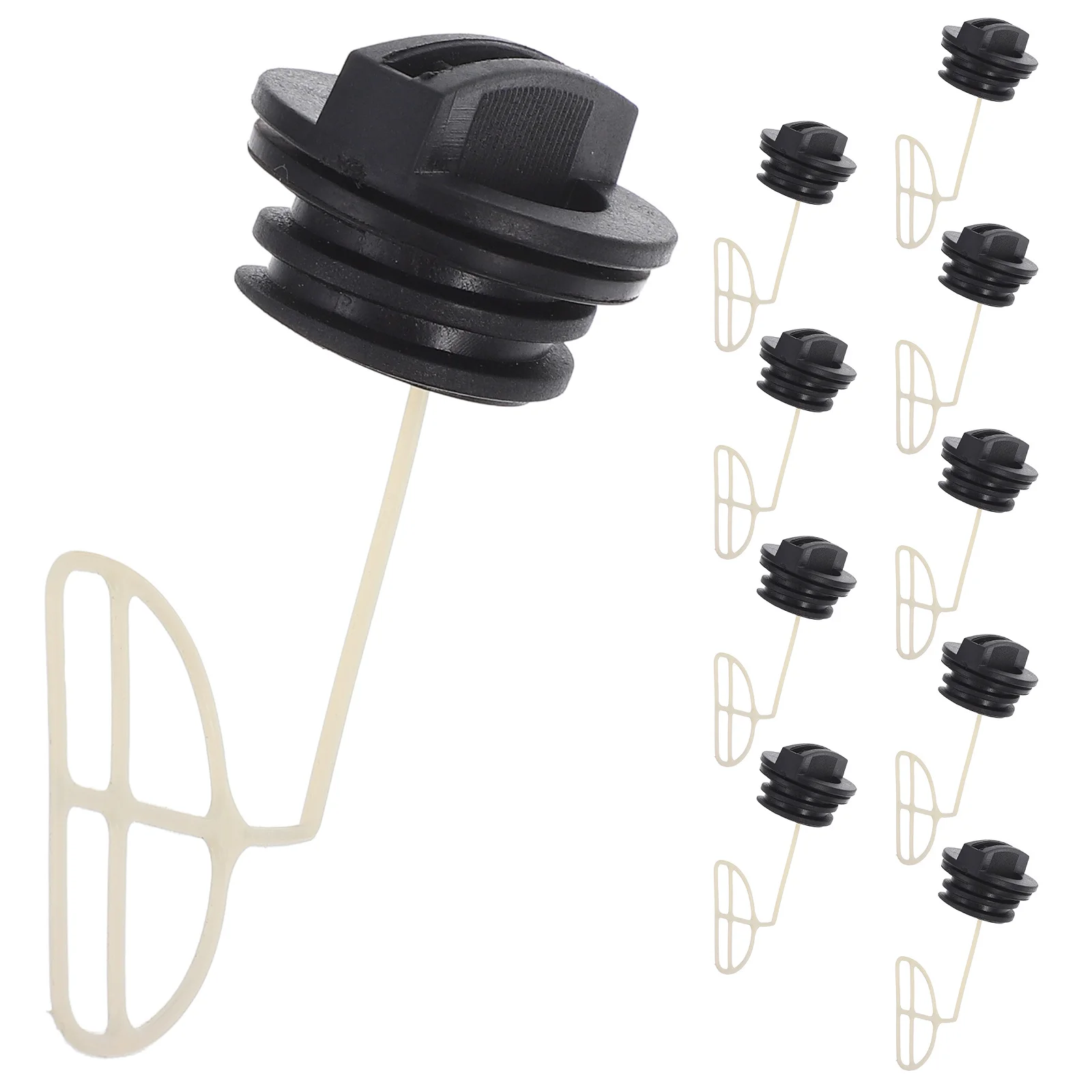

10pcs Fuel Tank For Chainsaw Oil Cap Replacement Durable Gas Tank Protective Cap Compatible With Lawn Mower Accessories Chainsaw