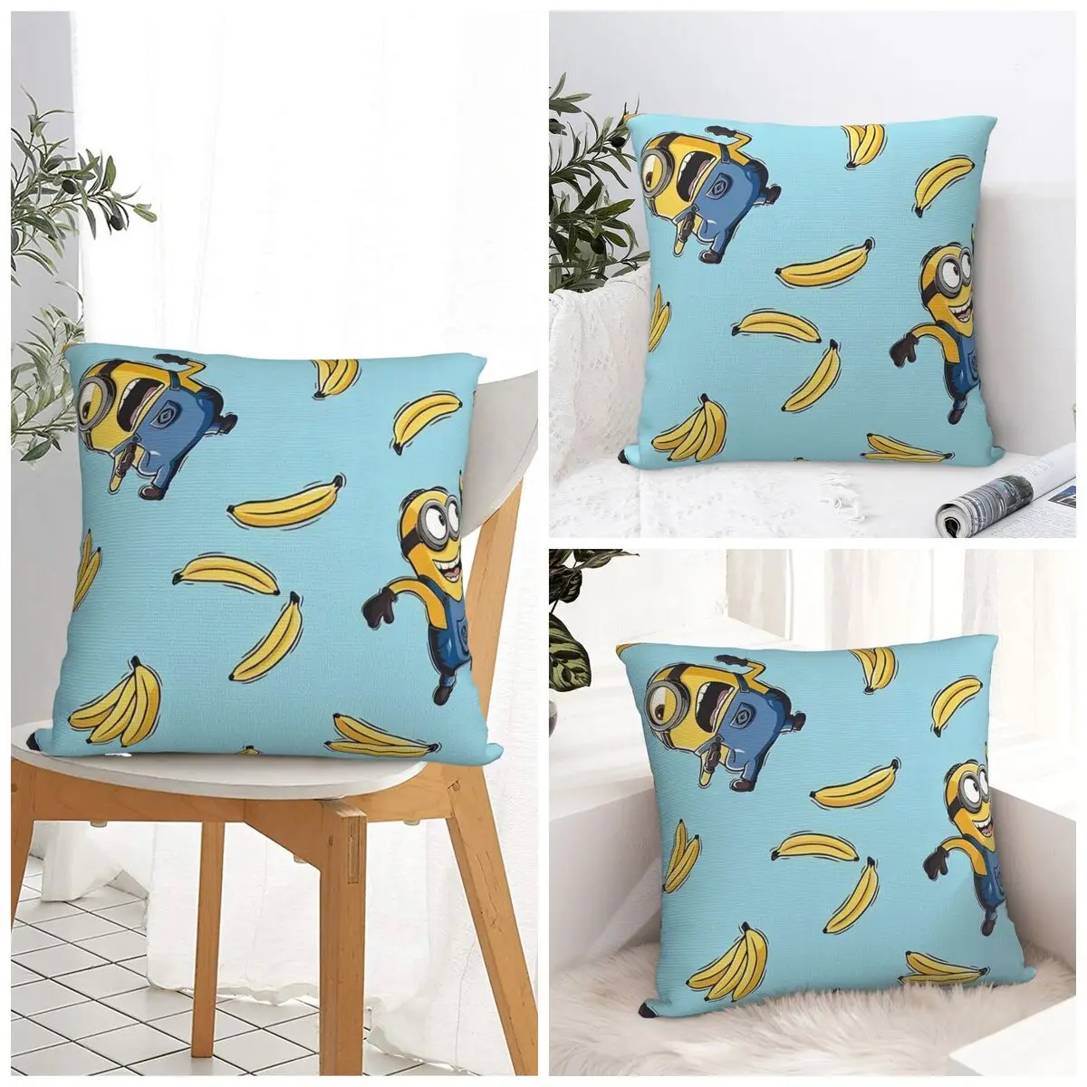 

Наволочка M-Minions, квадратная наволочка в стиле ретро, модная наволочка с принтом, наволочки для дивана, украшение дома