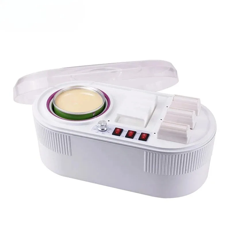 4 in 1 Multi-functional Roll Soft Wax Machine Tins Hot Hard Wax Bee Combi Depilatory Beauty Wax Heater