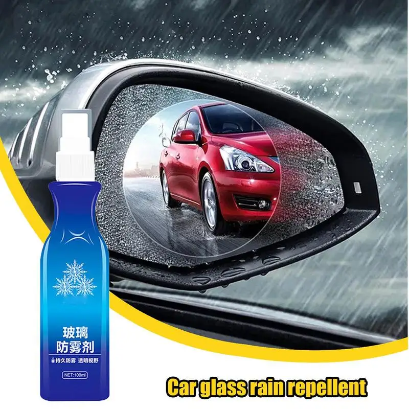 Hydrophobic Car Window Cleaner 3.38oz Car Glass Waterproof Coating Agent Rainproof Rearview Looking-glass Coating Hydrophobic