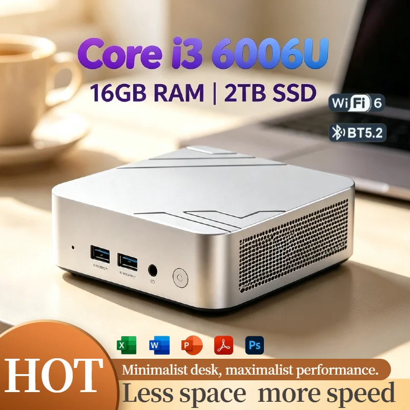 インテル-i3-6006u-小型ミニpc-16gb-ddr4-512gb-nvme-ssd-トリプル4k画面-wifi6-静音冷却-オフィスデスクトップ-プロワークステーション