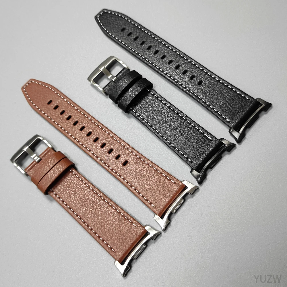 Correa de cuero para Samsung Galaxy Watch 8, 40mm, 44mm, pulseras de repuesto para Galaxy Watch8 Classic, Correa informal de 46mm