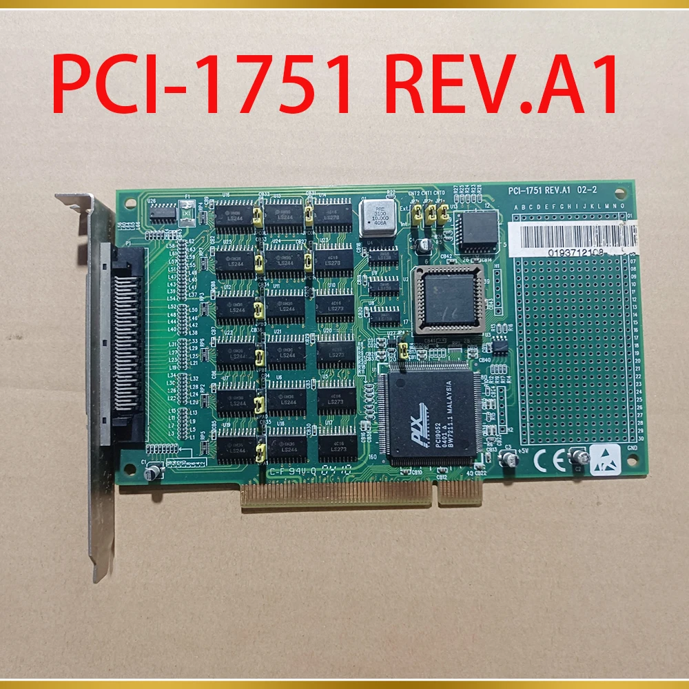 For Advantech 48-Channel Universal Digital Input/Output Card PCI-1751 REV.A1 02-2