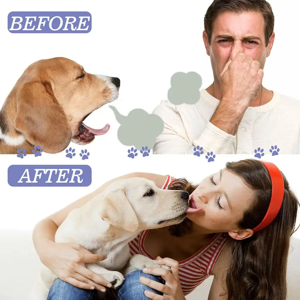 Pet Oral Cleaning Spray Dogs Cats Tooth Cleaning Prevent Pet Oral Breath Calculus Bad Oral Removal Care Dental Fresh Deodor Z9K3