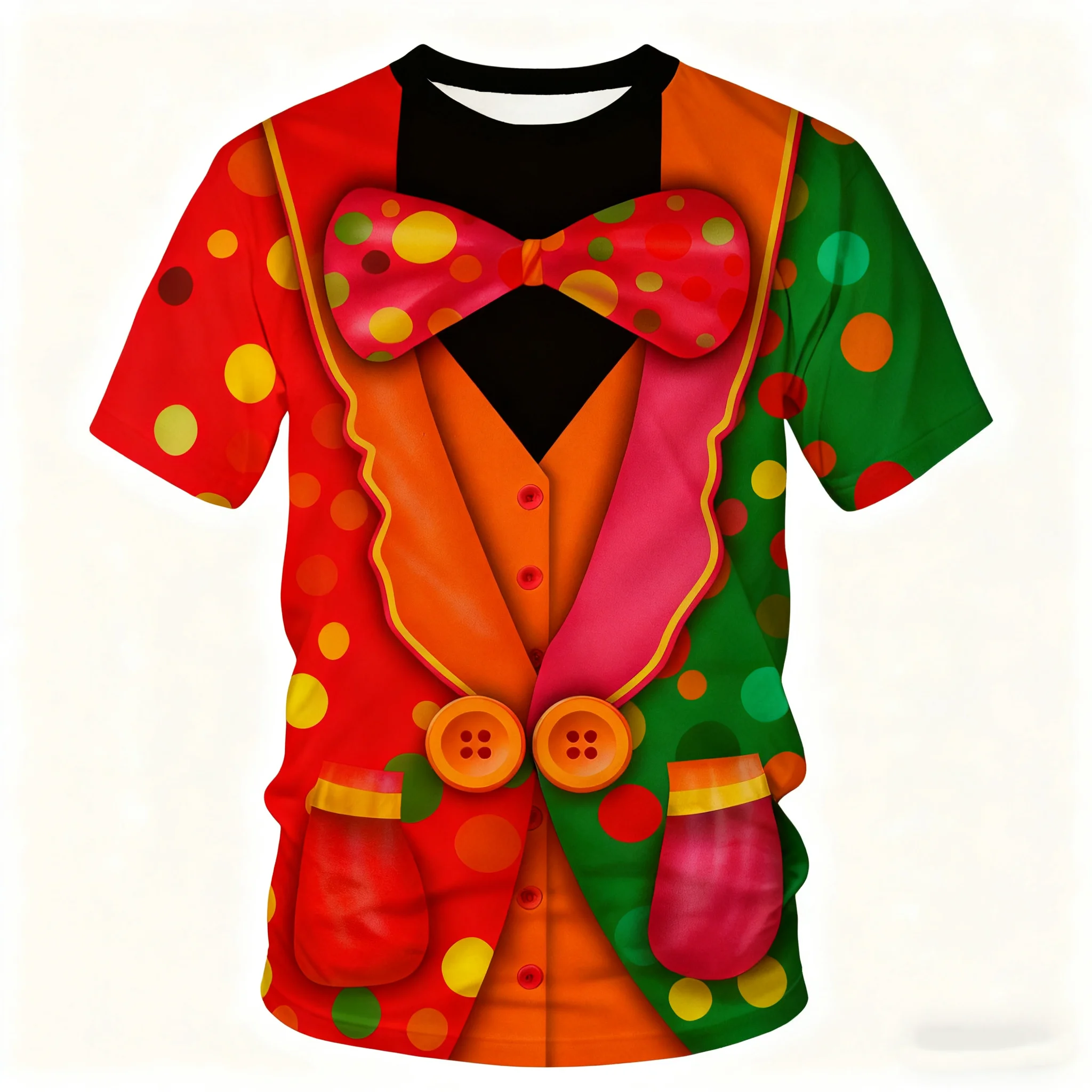 زي المهرج الكرنفالي للحفلات، مجموعة فساتين الجوكر المضحكة، ملابس المهرجانات الملونة للبالغين والأطفال، أزياء تنكرية