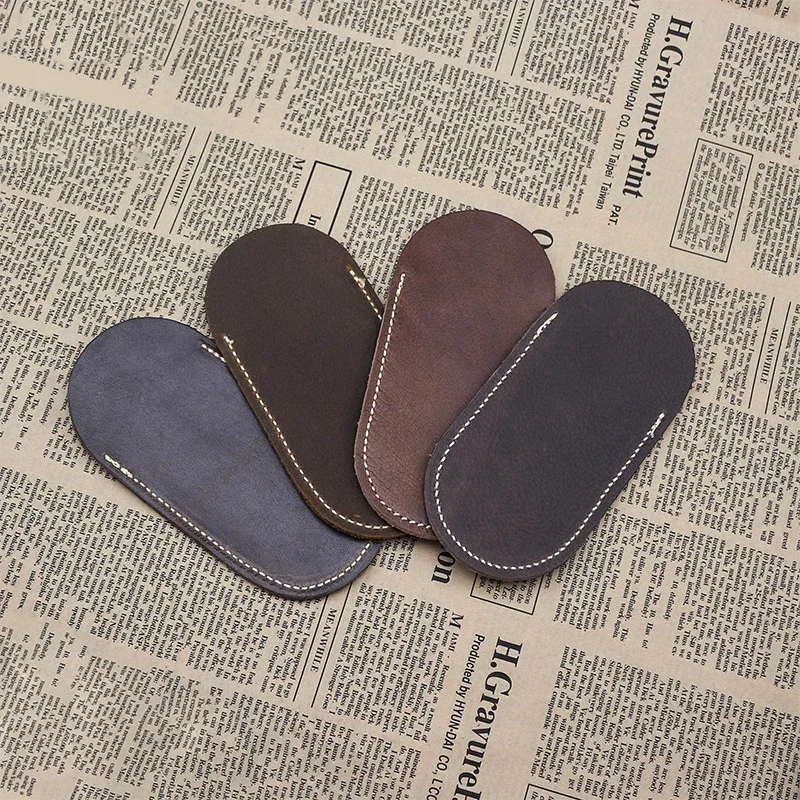 Dropship Pezzo Coltello Farfalla Speciale Set di coltelli in pelle al 100% Borsa per fondina per attrezzi da esterno Texture della pelle originale nera