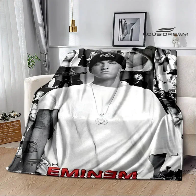 Eminem hip -hop singer printing blanket Warm Flannel Blankets Picnic blanket blankets for beds cubre cama Birthday Gift