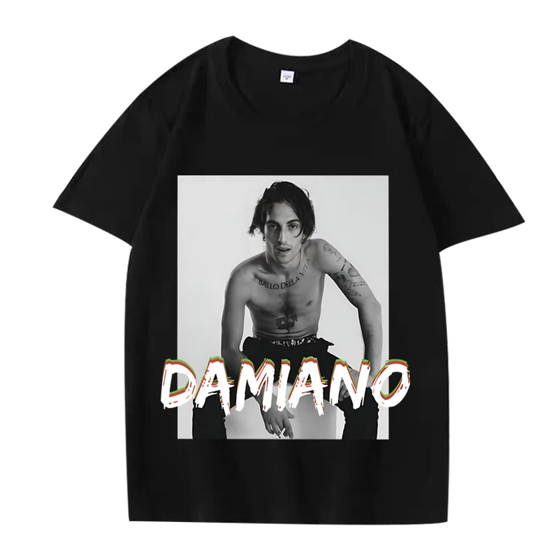 

Damiano David Oversized T Shirt men women streetwear 100% Cotton Hot sale short sleeve Summer loose print Unisex plus size tops