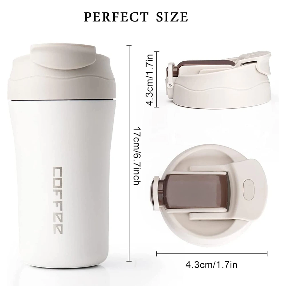 Vacuum Insulated Thermos Water Bottle Stainless Steel Coffee Travel Mug Cup Thermal Tumbler With Straw Keep Hot/Ice Drinkware