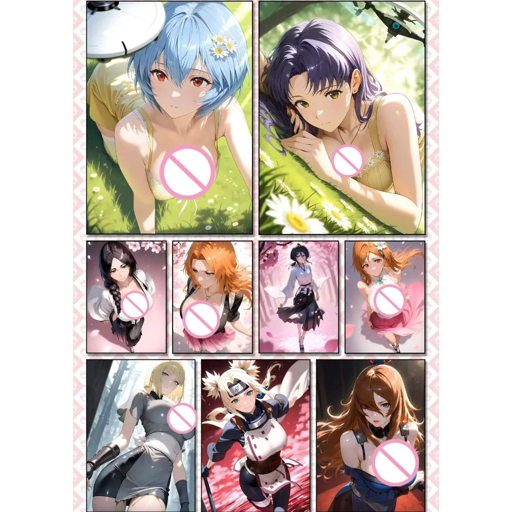 Puppy Card Creative Studio A5 Anime Big Card Collection, 80pcs Full Set PVC Laser Flash Cards TCG CCG Collectible Album for Fans - view 3