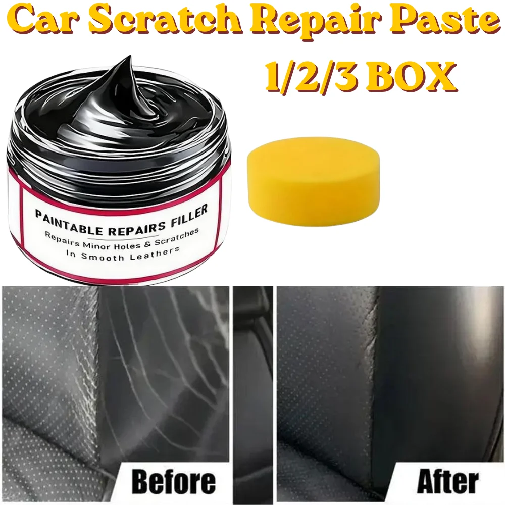 Universal Car Interior Repair Cream Plastic Blackening Polish Leather Scratch Filler Anti-Fade Daily Car Care Gadget
