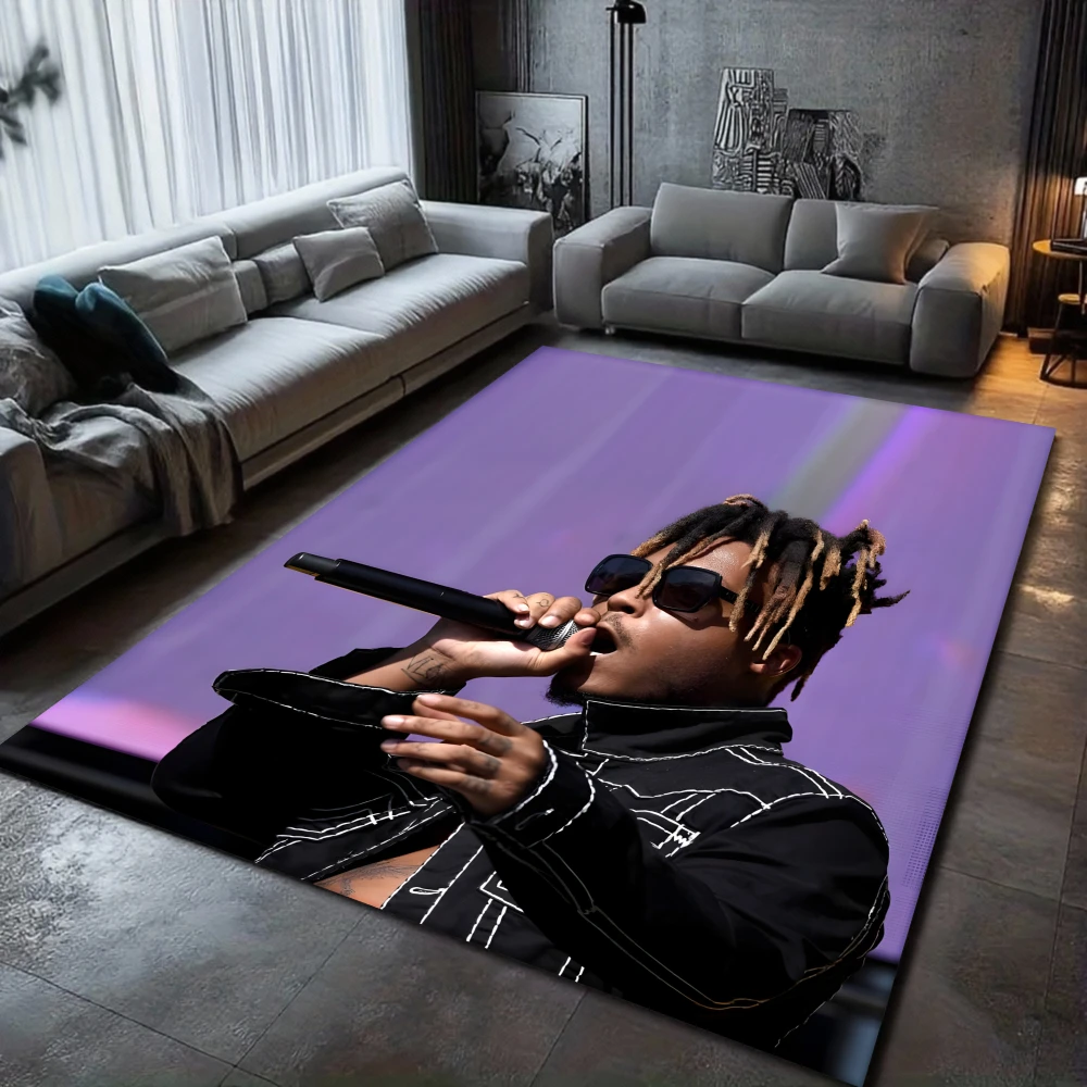 Juice WRLD 999 Carpet 3D Legend Rapper Star Rug for Living Room Bedroom Home Decor,kids Play Non-slip for Sofa Doormat
