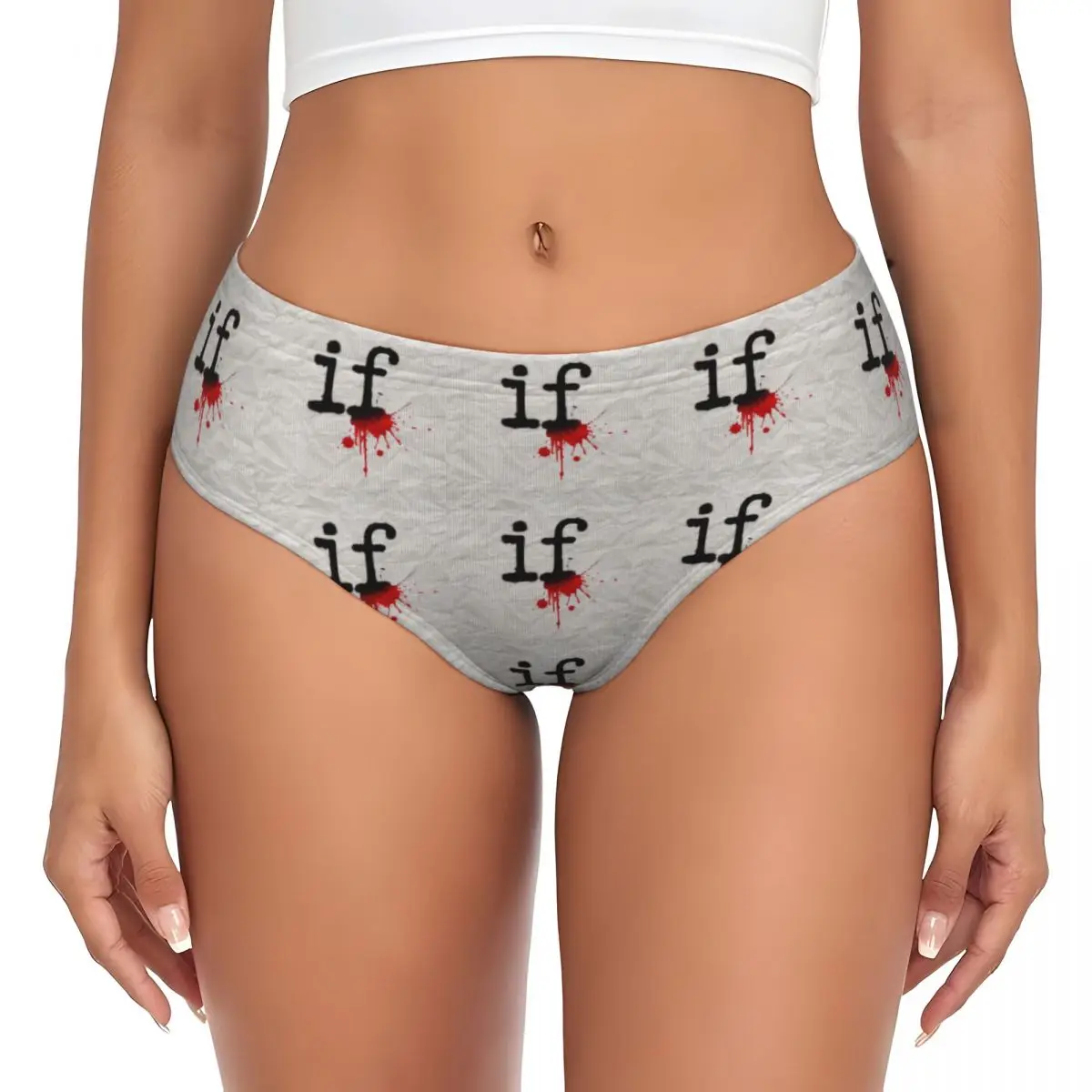 Custom Women's If Msi Mindless Hip Hop Punk Rock Self Indulgence Panties Underwear Female Stretch Electro Briefs Underpants