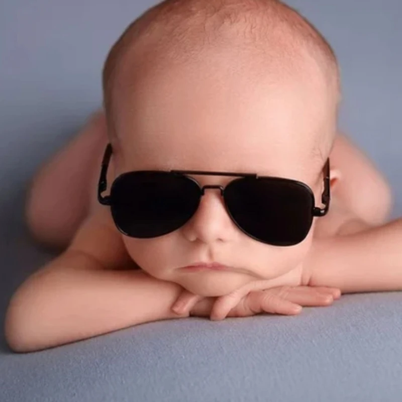 Toddlers Photoshoot Clothes Shirt Shorts Sunglasses for Baby Boy Birthday Photo Costume Newborns Photography Props