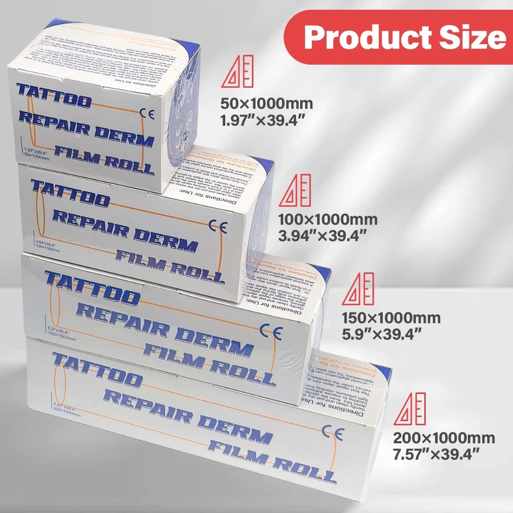 Tattoo Film Waterproof  Aftercare Protective Tattoo Healing Film Tattoo For Aftercare Bandage Transparent Skin Repair Wrap Roll