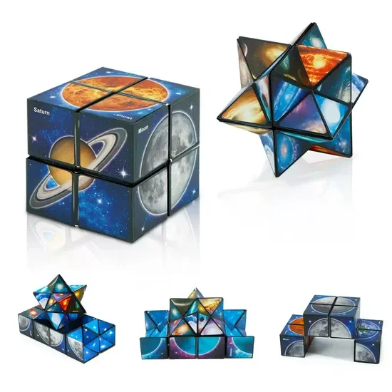 STEM 3D Puzzle Fidget Toy: Creative Learning & Stress Relief for Children, Hand-Eye Coordination Training, Interactive Gift
