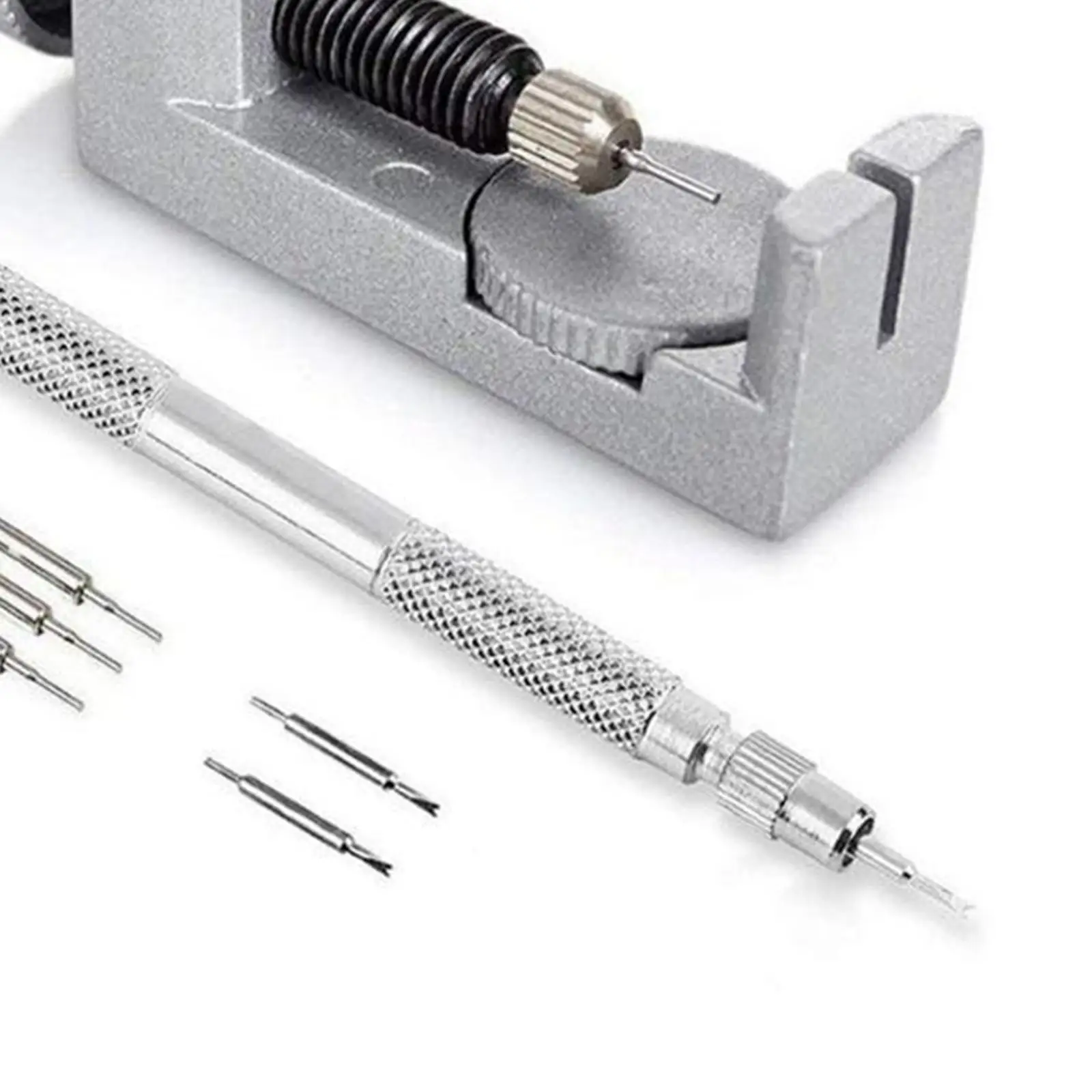 Watch Link Removal Tool Kit with 6 Tips Watch Bracelet Pin Pusher Repair Tools for Home Watchmaker