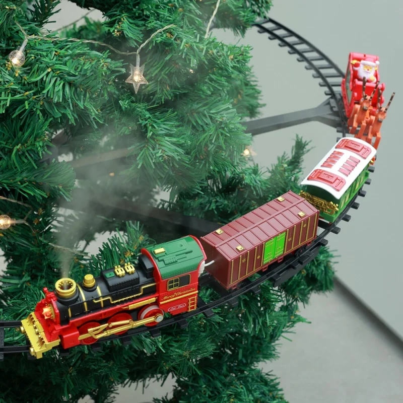 DIY Hanging Christmas Train track Set Christmas Train Toy Set AroundUnder The Xmas Tree Decor for Kids gift