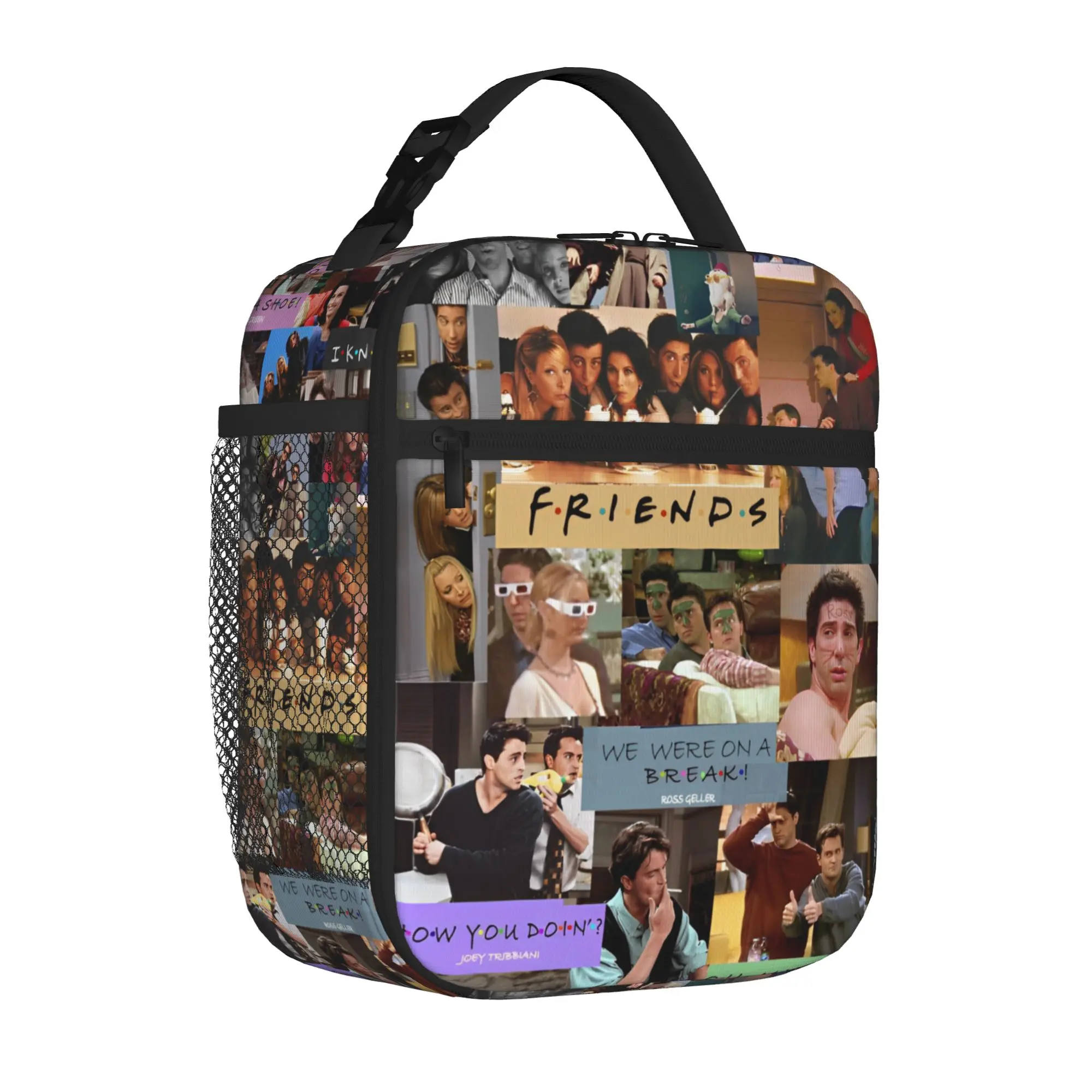 Friends The TV Series Insulated Lunch Tote Bag for School Office American Rachel Lightweight Cooler Thermal Washable Bento Bags