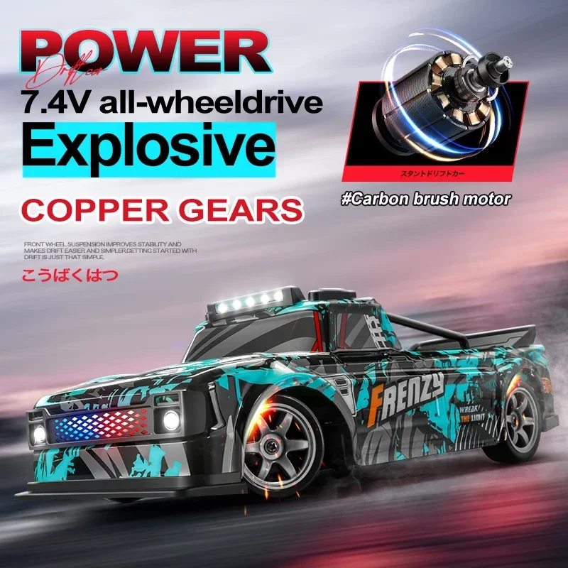S923 S924 1/16 High-Speed Drift Car 4wdremote Control Full Scale Rc Racing Car Lighted Boys Toys Flat Runner Electric