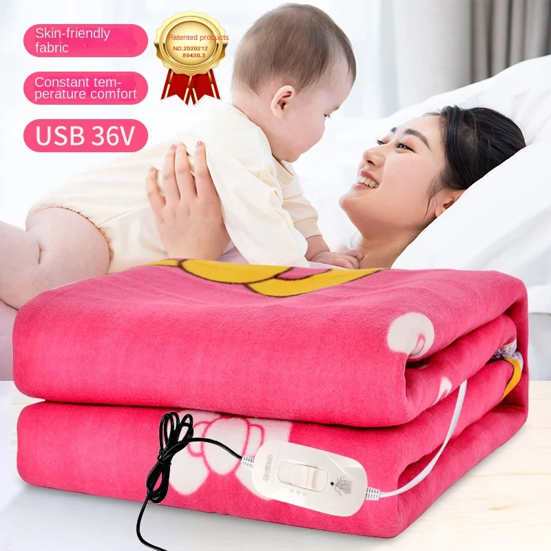 

220V New single and double control dormitory household electric blanket, safe and intelligent temperature heating in winter D226