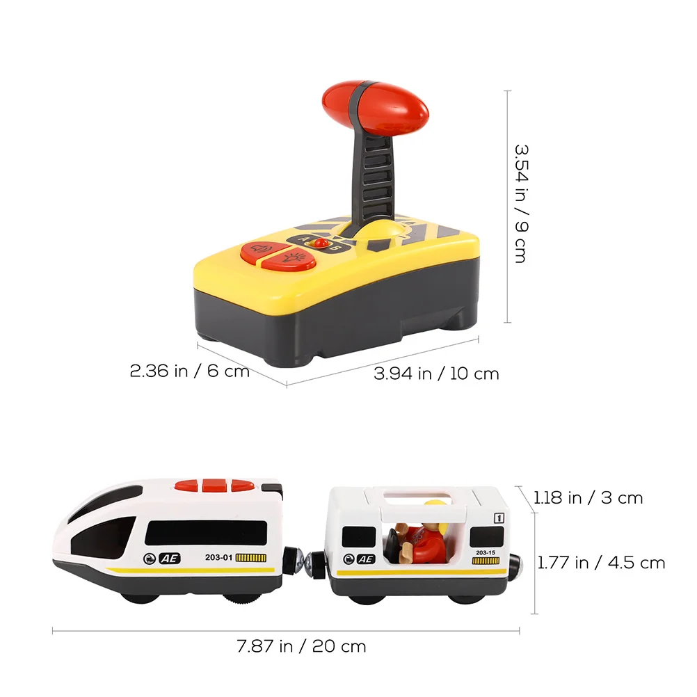 Remote Control Train Practical Toy Kids Engine Electric Operated Educational Plastic