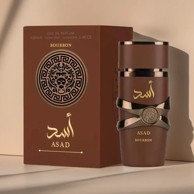ASAD eau de toilette spray - bruin, 100ml, blijvende geur voor mannen en vrouwen, perfect cadeau, geschikt voor dag en vrije tijd