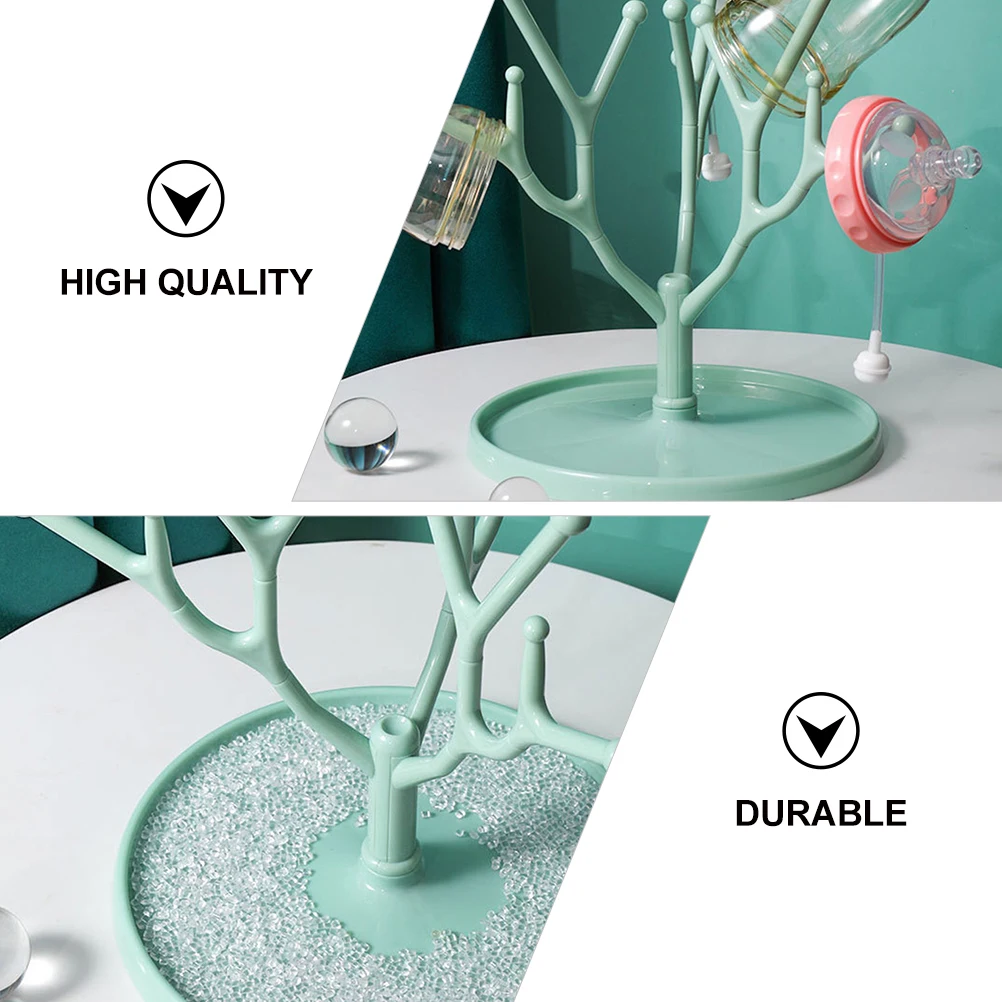 

Premium Baby Bottle Stand Durable Material Safe for Baby Bottles Easy Disassembly Bottle Dryer Pacifiers Drying Rack
