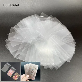 100PCs เกมกระดานการ์ด Protector โปร่งใสแขนการ์ด 4.5*7 ซม.6*9 ซม.6.6*9 ซม.เกมปาร์ตี้การ์ด Protector