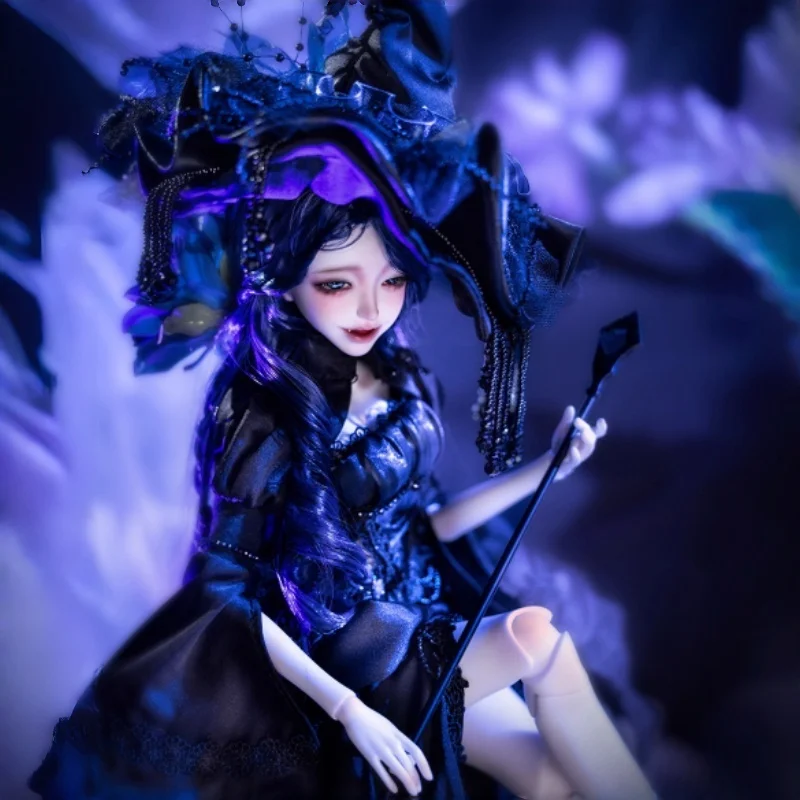 Cassandra Bjd Girl'S Four-Parts Witch Sd Doll Magic Style Set completo con accessori Bambola da collezione per bambini e hobbisti