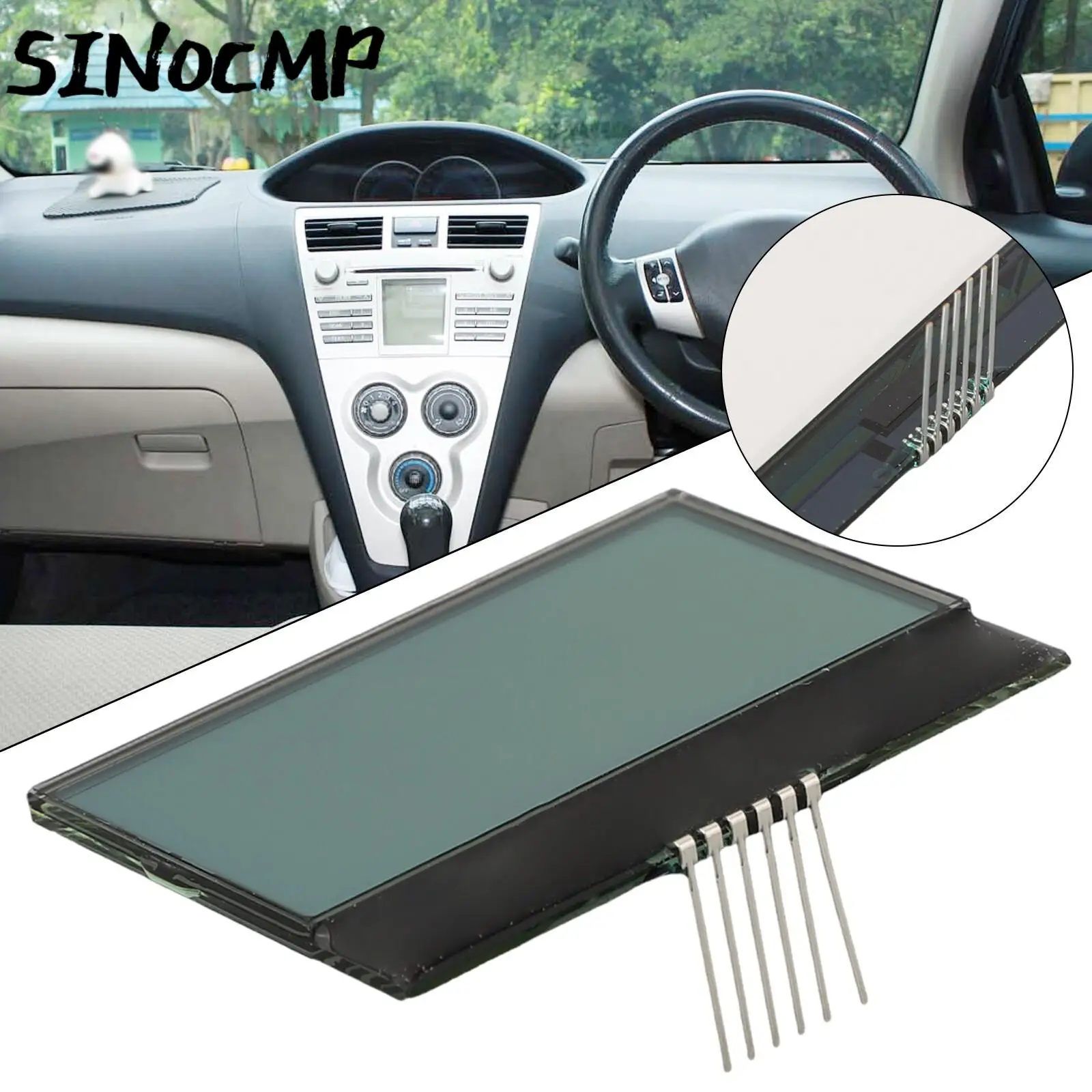 

1 Pc LCD Screen Dashboard For Toyota 2008-2012 Toyota Vios Black Display Capabilities Cluster Instrument Gauges Dash Panels ﻿